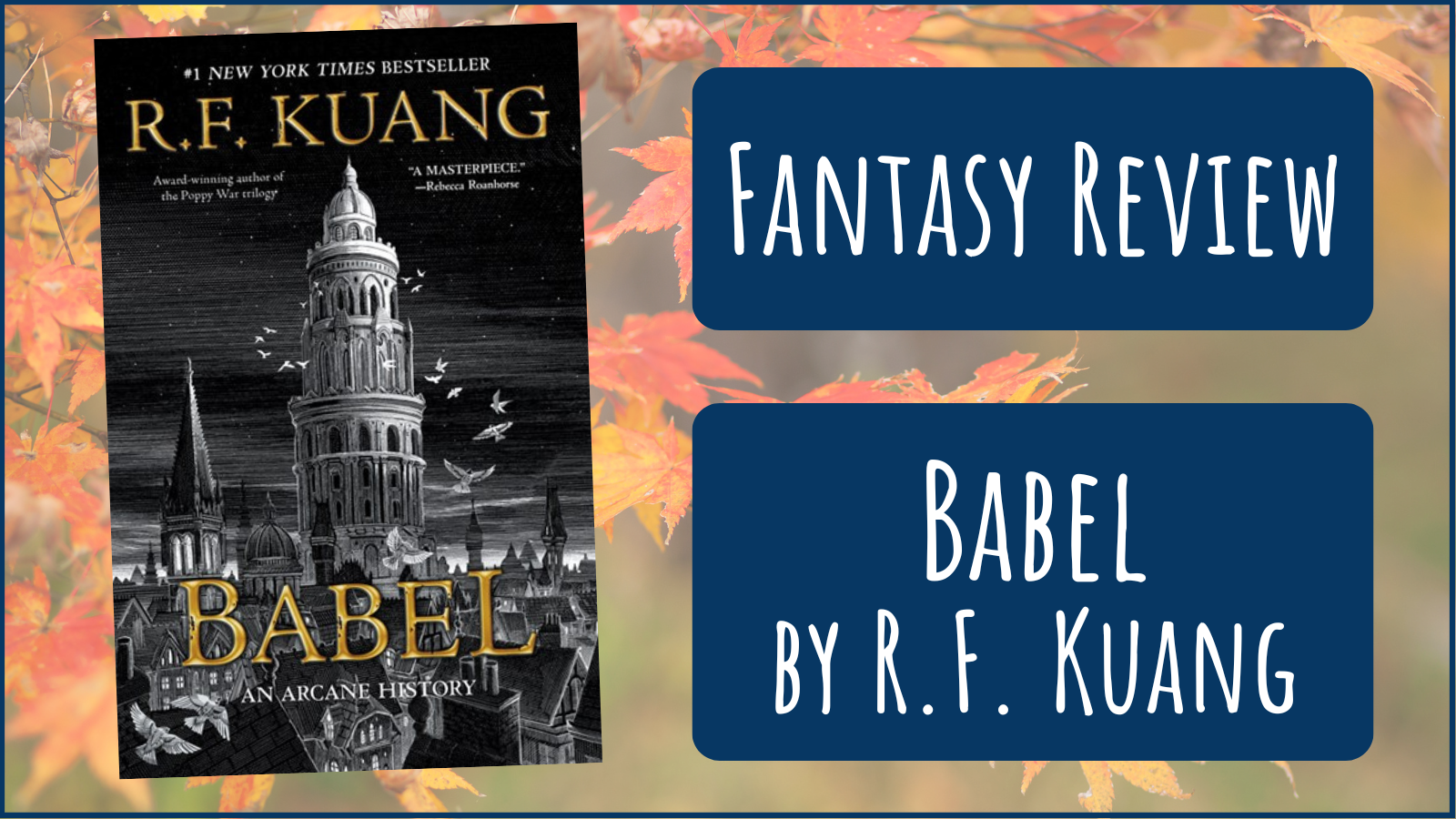 Book review: Babel by R F Kuang